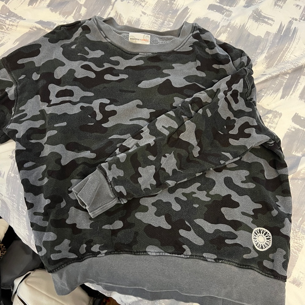 Soul cycle long sleeve crew neck sweater